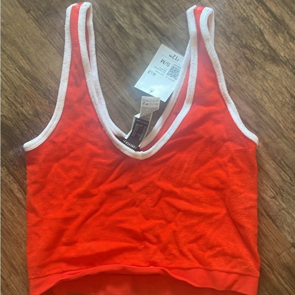 Crop top red